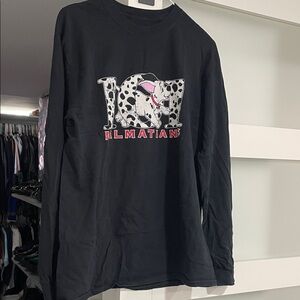 101 Dalmatian Long Sleeve Shirt - Black